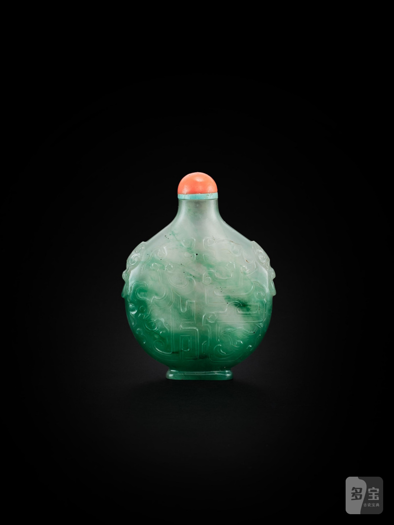 翡翠鼻煙壺 | A JADEITE SNUFF BOTTLE - 图4